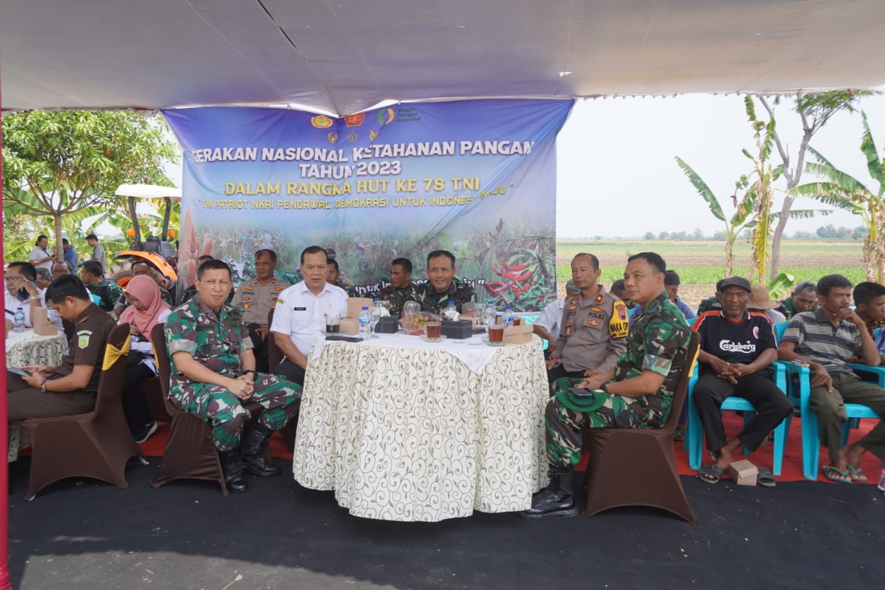 Danrem 073/Makutarama Ikuti Vicon Gerakan Nasional Ketahanan Pangan Tahun 2023